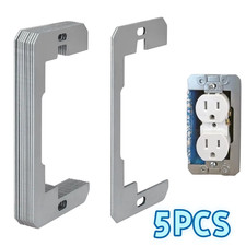 Wall Plate Spacer,Metal Single Gang Device Leveler,Flush Fit Leveling Plate,Outl