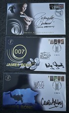 Very Rare Signed James Bond - Bond Girls First Day Covers
