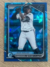 2024 Bowman Chrome Draft Sapphire Deyvison De Los Santos #BDC-134 Miami Marlins