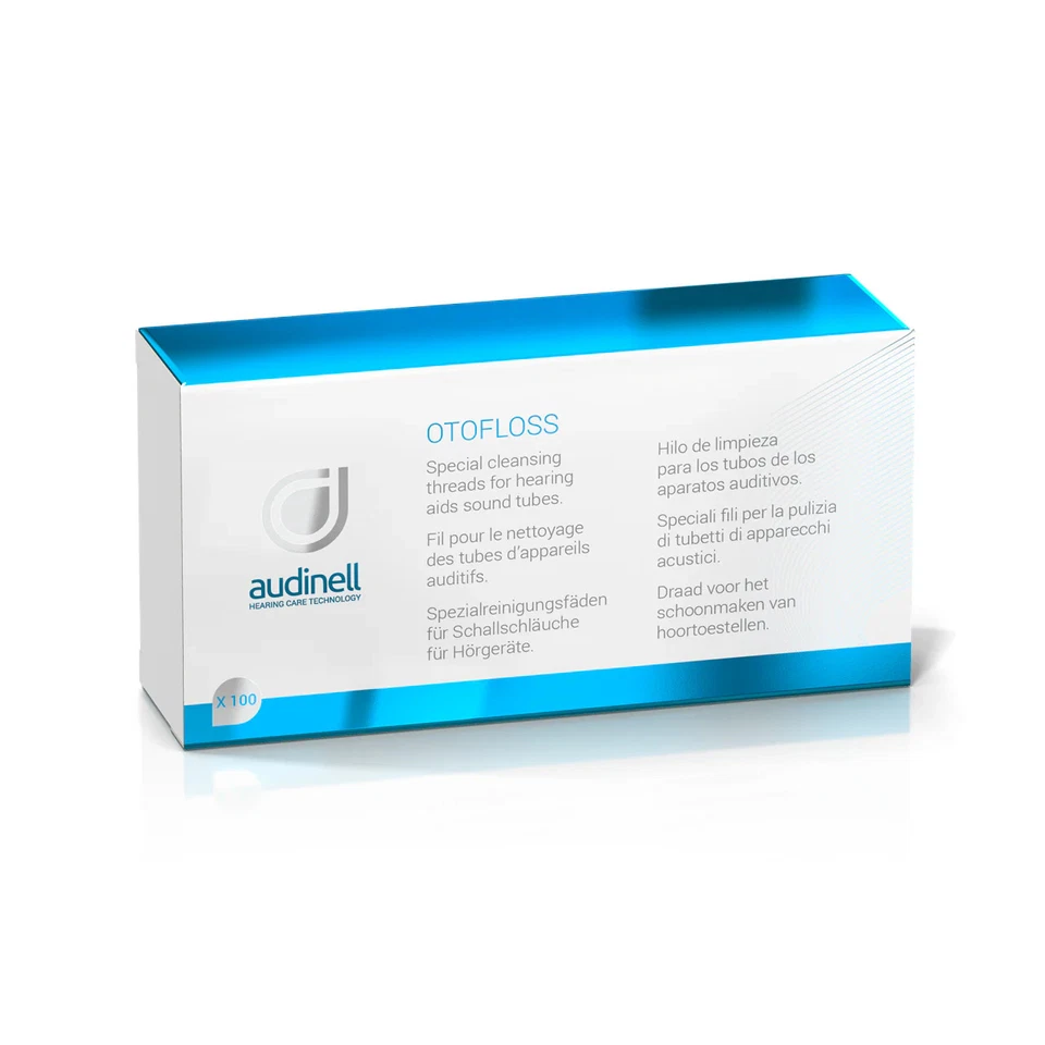 Audinell Otofloss (100 Stk.) - Reinigungsfäden für Hörgeräte & Otoplastiken