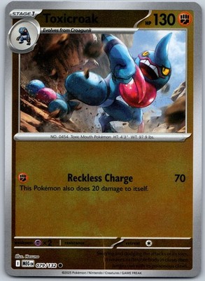 Toxicroak Reverse Holo Common ME01: Mega Evolution 079/132 NM