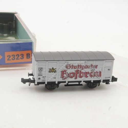 Roco N 2323 B gedeckter Güterwagen Stuttgarter Hofbräu der DB in OVP RR3019 | Zustand: Gebraucht