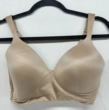Natori Revelation Wireless Contour Bra 34DD Nude Beige