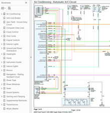 Ford F-250 2005 Color Wiring Diagram Schematic V10 6.8L 4WD pdf