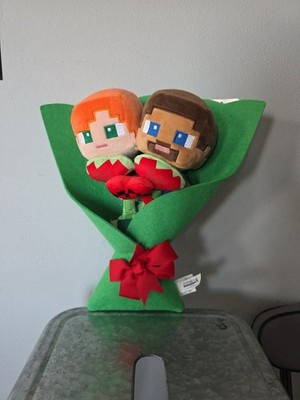 Minecraft Plush Bouquet Valentine's Day Plushie character Gift