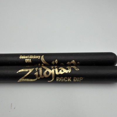 Zildjian Drumsticks Select Hickory 5B Black Wood Tip Pair Made in USA Drummer