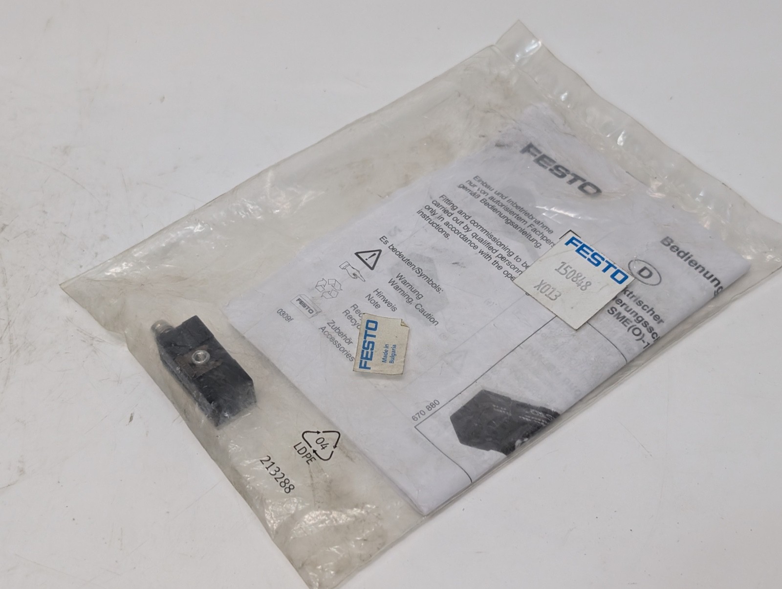 Festo 150848 SMEO-1-S-LED-24-B Proximity Sensor, As Pictured, Each