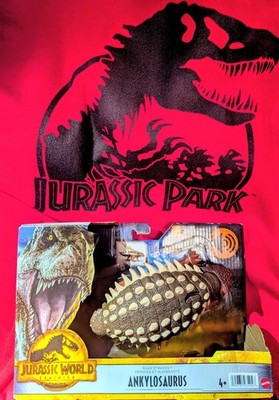 Mattel Jurassic World Dominion Roar Striker ANKYLOSAURUS New With Sound 
