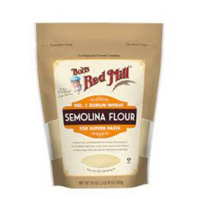 4x Bob's Red Mill Durum Wheat Semolina Flour Pasta Pizza Dough Bundle New 24oz