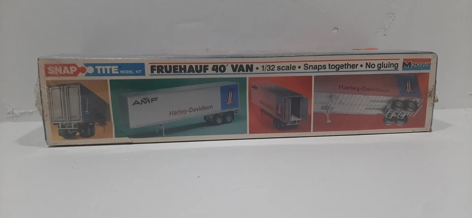 Vintage 1207 Monogram SnapTite 1/32 AMF Harley Davidson Fru40' Van Factory Seal - Image 2 of 4