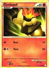 Pokemon TCG Cyndaquil 61/123 HeartGold & SoulSilver Base Set Common DMG on eBay