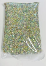 Iridescent Multicolor AB Resin 3mm Round Flat Back Nail Jewelry Crafting Gems