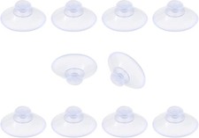10 Pack 20mm Suction Cups for Glass Table Tops, Rubber Transparent Sucker Pads..