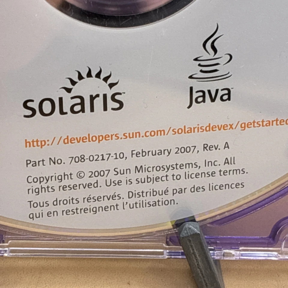 Solaris Express Developer Edition 2/07 - DVD (Sun Microsystems 2007 - Image 4 of 4