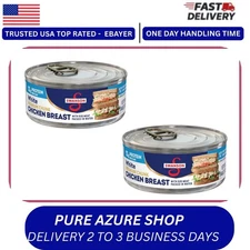 Swanson White Premium Chunk Chicken Breast in Water Fully Cooked 4.5oz Can, 2ct.