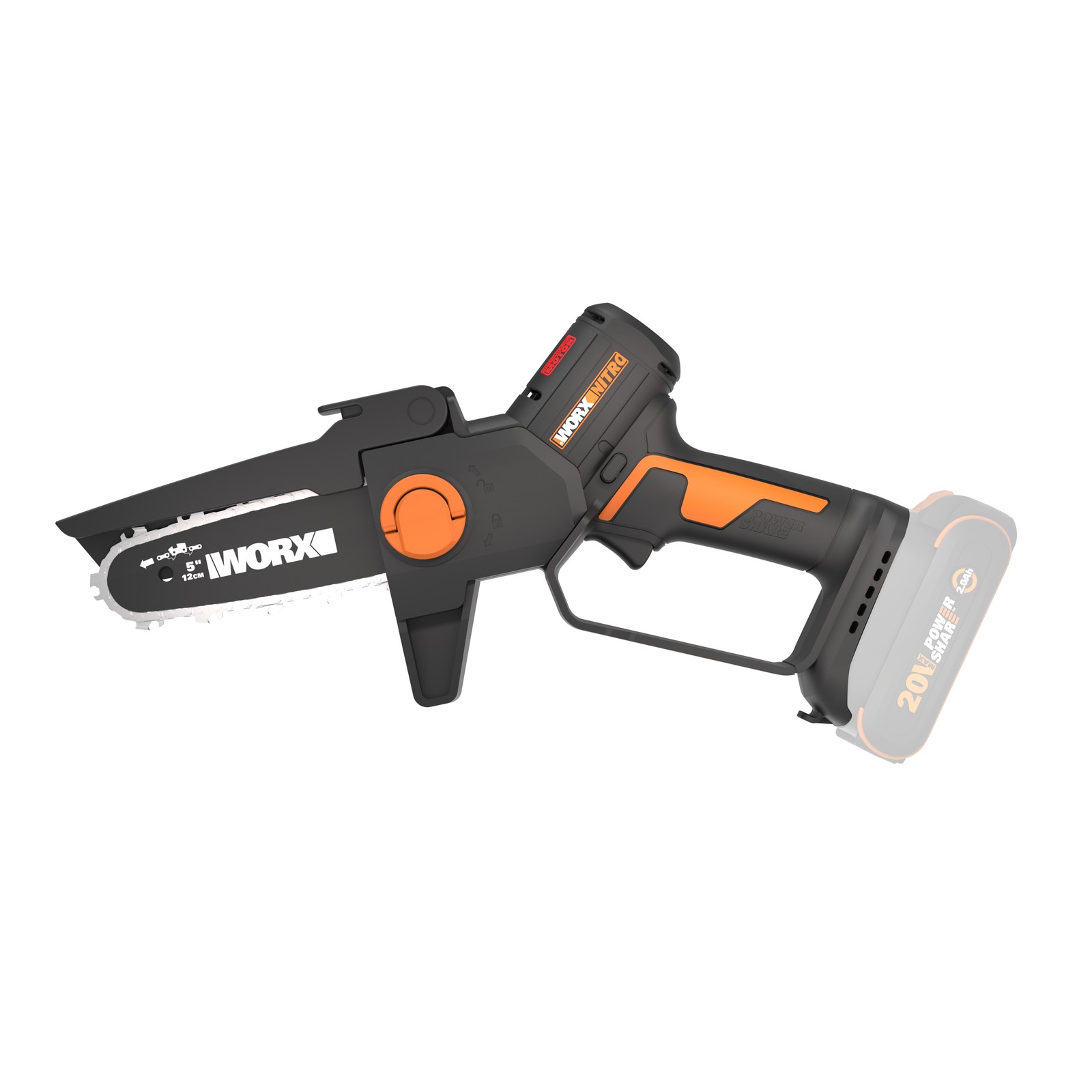 Worx Nitro 20V Brushless 5" Pruning Saw Tool Only (WG325.9)