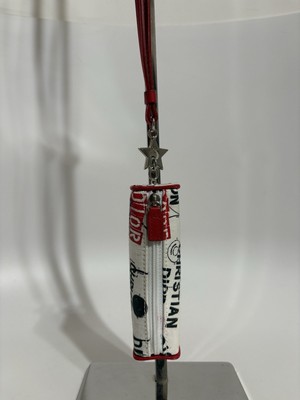 Vtg Christian Dior by John Galliano 'Hardcore' Print Lipstick Bag