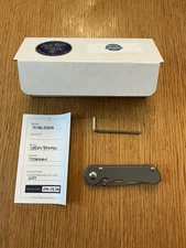 Chris Reeve Knives Small Inkosi Frame Lock Knife (2.75" Stonewash) CPM S45VN