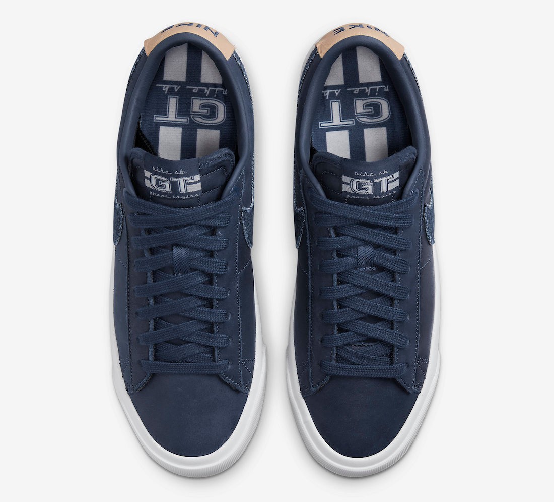 Nike SB Blazer Low Pro GT PRM Midnight Navy DM8890 400 Men display picture 3
