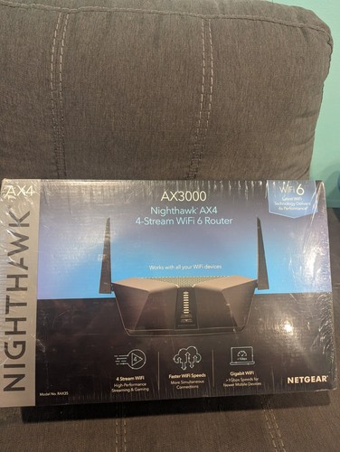Netgear Nighthawk AC2600 Smart WIFI Router R7450-100NAS Black BRAND NEW Sealed.