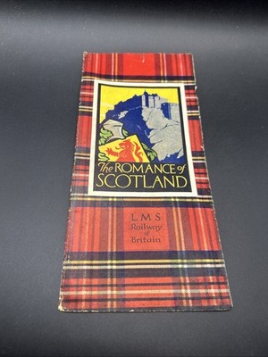 VINTAGE THE ROMANCE OF SCOTLAND MAP LMS Railway Of Britain