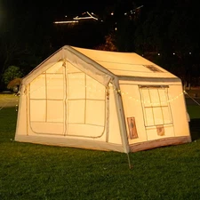 4-6 Person Inflatable Camping Tent Easy Setup Blow Up Air Tent with Hand Pump