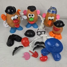 Vintage Mr. Potato Head Lot w/ Figures & Accessories Mixed Parts Set