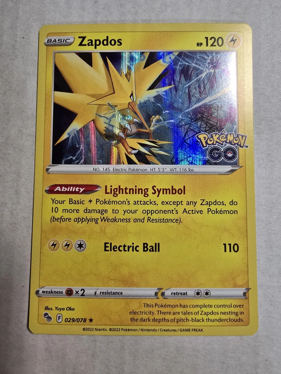 25+ Zapdos 029/078 Pokémon GO for sale | Updated Oct 2026
