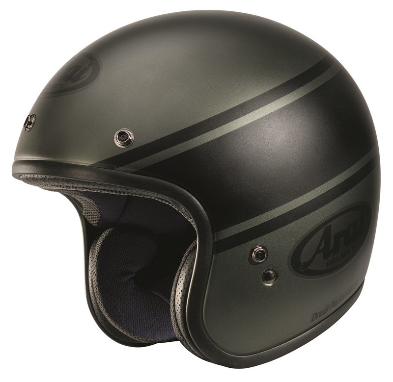 Casque ARAI Freeway Bandage vert en fibre de verre premium