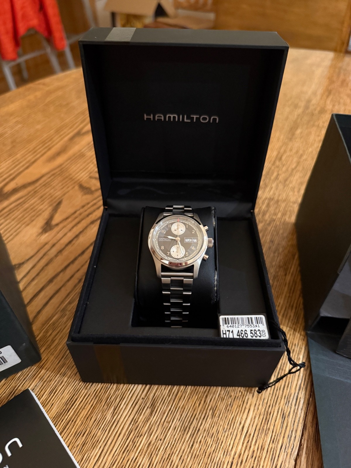 HAMILTON KHAKI FIELD CHRONOGRAPH REF. H71466583 on Forstner Ladder Bracelet