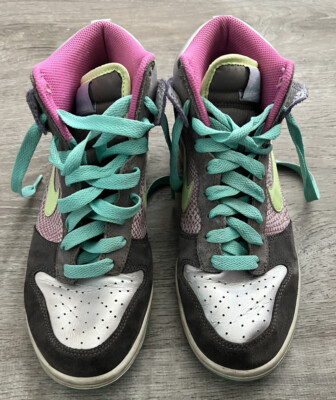 NIKE DUNK 6.0 HIGH TOP MULTI-COLORED 342257-531 WOMEN SIZE 8.5 | eBay