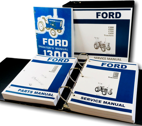 Ford 1300 Traktor Service Teile Betriebsanleitung Werkstattbuch Überholung Reparatur Set - Bild 1 von 12