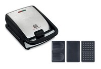 Tefal Snack Collection SW857D12 Waffeleisen - Silber