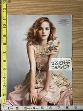Emma Watson In Tan Chanel Dress Editorial Fashion Magazine Photograph