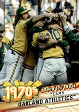 2020 Topps Update Decades' Best 1970s Oakland Athletics Baseball Card