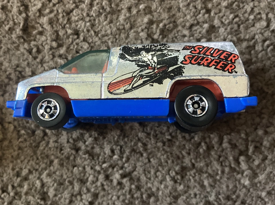 Hong Kong Hot Wheels 1978 plata Marvel Silver Surfer VetteVan ampolla tirar como nuevo Foto 3 de 4