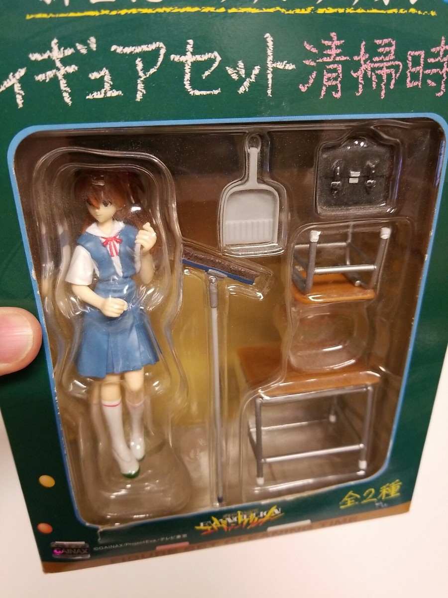 NEON GENESIS EVANGELION Asuka School Cleaning Time Figure SEGA Japan