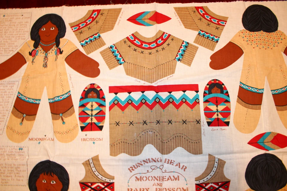 Moon Beam Baby Bossom Running Bear Cut Sew Pillow Concord Joan Kessler 35" x 45" - Image 3 of 4