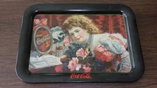 Vintage Official Licensed The Coca-Cola Company Decorative Metal Tray Coca Cola 