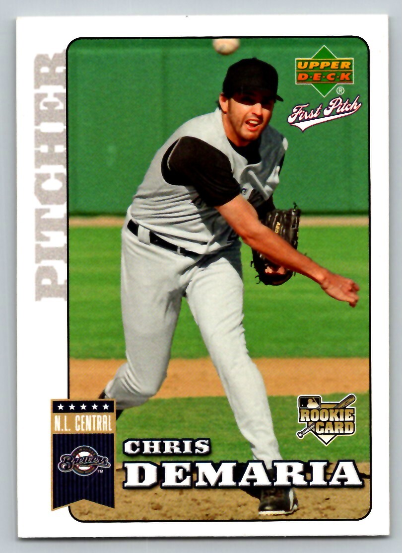 2006 UPPER DECK FIRST PITCH CHRIS DEMARIA RC MILWAUKEE BREWERS #39