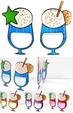 1 pair PINA COLADA DRINK GLASS NOVELTY PARTY GLASSES sunglasses 290 men ladies