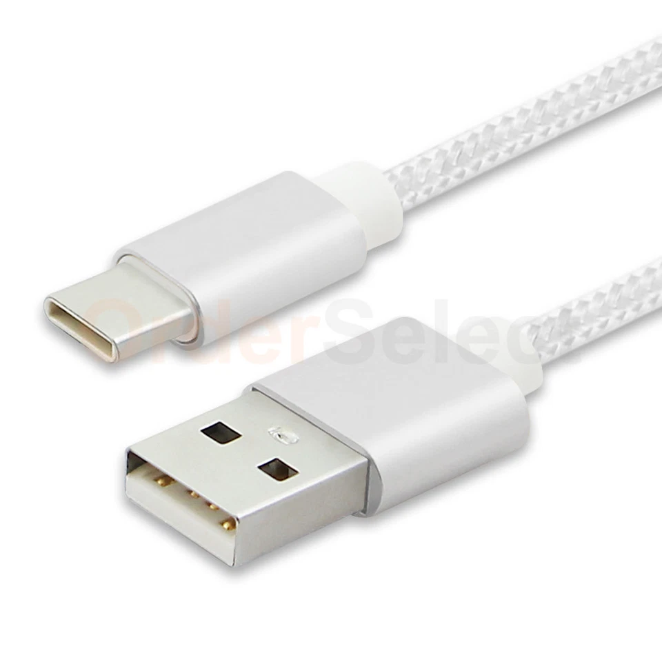 USB Type C 10' Braided Charger Cable Cord for Phone ZTE Axon 7 Mini/Grand X/X3 - Image 4 of 4