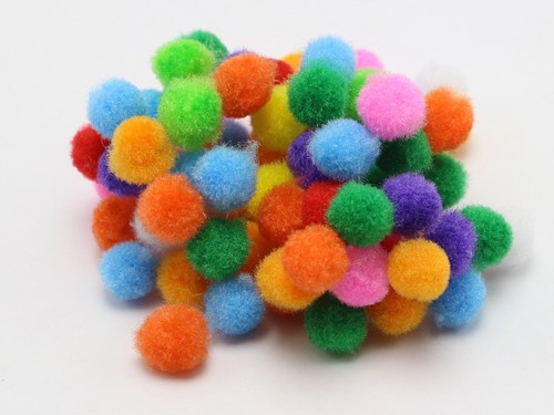 Mixed Color Soft Fluffy Pom Poms for Kids DIY Crafts Pompoms Ball Pick Your Size - Picture 18 of 19