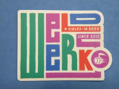 Bunter Bieraufkleber ~ WELDWERKS Brewing Co ~ Greeley, COLORADO Seit 2015