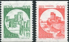 1991 italia repubblica Castelli bobina £. 600 - £. 800 MNH