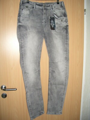 M.O.D. Jeans Herren Nick Relax Slim Rimini Grey Destroyed Low Crotch Gr.W34/L32