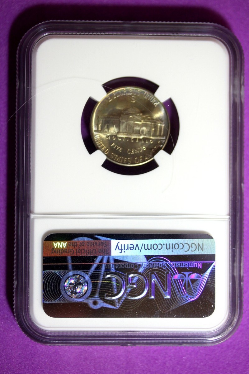 1945 S NGC MS67 Jefferson War Nickel #B32899 | eBay