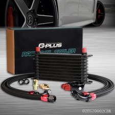 10 Row An10 Universal Engine Oil Cooler Filter Adapter Hose Kit Aluminum