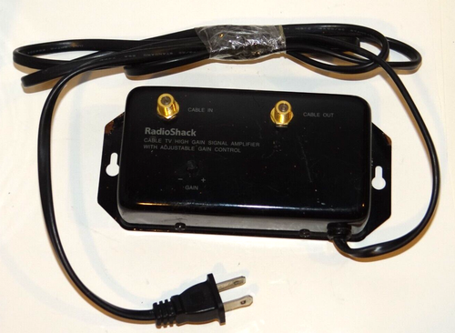 Radio Shack Cable High Gain Signal Amplifier 26dB Model 15-1112b