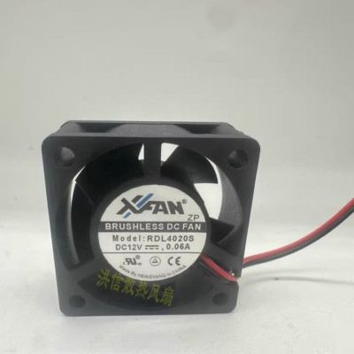 1PCS XFAN RDL4020S DC12V 0.06A 2-wire oiled case power supply fan 40*40*20MM